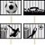 Lolipop para Cupcake Especial Futebol Preto e Branco - 10 Un - Imagem 1