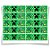 Adesivo Especial Retangular Minecraft CREEPER - 20 Un - Imagem 1
