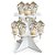 Suporte Mini Cone Branco 24,5x24,5x23,5 - Imagem 3