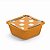 Marmitinha Poá Laranja 5,5x5,5x3 - 12 Un - Imagem 1