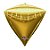 Balão Metalizado Diamante 16 Polegadas Liso Dourado - Imagem 1