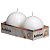 Vela Bola Branco 7cm (Velas Bolsius) - 2 Un - Imagem 1
