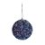 Bola com Paetê Azul Escuro 8 cm (Bolas) - 6 Peças - Imagem 1