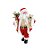 Boneco de Papai Noel com Roupa de Paetê Segurando Urso Vermelho e Ouro de 50cm - Imagem 1