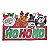 Adesivos Decorativos - Placa Hohoho Vermelho e Verde - 5 un - Imagem 1
