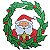 Adesivos Decorativos - Guirlanda com Noel Vermelho e Verde - Imagem 1