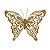 Borboletas - com Glitter Ouro - JG com 6 un - Imagem 1