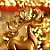 Rena de Natal Porta 3 Velas em Metal Ouro 45cm - Imagem 4