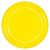 Prato Color 23cm Amarelo Neon - 10 Un - Imagem 1