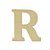 Letra em MDF Cru 12cm - R - Imagem 1
