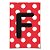 Letra para Personalizar Faixa - Vermelho F - Imagem 2
