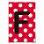 Letra para Personalizar Faixa - Vermelho F - Imagem 1