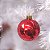 Bola de Natal Lisa / Mate / Glitter Vermelho 5cm (Bola de Natal em Tubos) - 8 Peças - Imagem 8