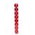 Bola de Natal Lisa / Mate / Glitter Vermelho 7cm (Bola de Natal em Tubos) - 8 Peças - Imagem 1