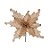 Poinsettia com Glitter Marrom (Flores Cabo Curto) - Imagem 1