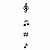 Móbile Artesanal Notas Musicais 80cm - Imagem 1