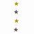 Móbile Artesanal Estrelas Prata e Dourado 80cm - Imagem 1