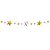Móbile Artesanal Estrelas Prata e Dourado 1.5m - Imagem 2