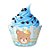 Forma para Cupcake Baby Ursinho Menino - 08 Un - Imagem 1