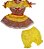 Fantasia Junina Vestido com Short - P - 1 a 2 anos - Imagem 2