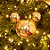 Natal Disney - Bola Lisa e Glitter Ouro 10cm - 2 Un - Imagem 2