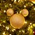 Natal Disney - Bola Lisa e Glitter Ouro 10cm - 2 Un - Imagem 3