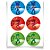 Festa PJ Masks - Adesivo Especial Redondo PJ Masks - 12 Un - Imagem 1