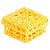 Mini Caixinha Quadrada de Crochê para Lembrancinha - Amarela - Imagem 1