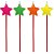 Vela Estrela Color - 04 Un - Imagem 1
