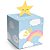 Festa Chuva de Amor - Caixa para Docinho Azul 10 Un - Imagem 1