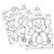 Festa Cachorrinhos - Folhas para Colorir (16x23,5cm) 08 Un - Imagem 1