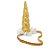 Festa Unicórnio - Acessório Tiara com Elastico Unicórnio Dourado - Imagem 1