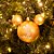 Natal Disney - Bola Michey e Listras Ouro e Branco 8cm - 4 Un - Imagem 2