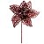 Flores Cabo Curto - Poinsetia Glitter Vermelho (15x17cm) - Imagem 1