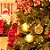 Bola de Natal Fosca Texturizada Vazada Ouro 8cm - 6 Un - Imagem 1