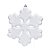 Enfeite Pendurar Floco Neve Branco 20cm - 4 Un - Imagem 1