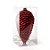 Enfeites para Pendurar - Pinha (17x9cm) Vermelho - Imagem 1