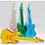 Lembrancinha Infantil - Guitarra Plástica Colorida - Imagem 1