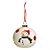 Iluminação de Natal - Bola com Boneco de Neve a Bateria Branco - 2 Un - Imagem 1