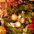 Bola de Natal com Glitter Texturizada Ondas Rosê Gold 8cm (Bolas) - 6 Peças - Imagem 2
