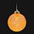 Iluminação de Natal - Bola com Flocada com Led Branco 8cm - 6 Un - Imagem 1