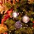 Bola de Natal Fosca Texturizada e Vazada Azul Claro 8cm - 6 Un - Imagem 2