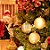 Bola de Natal Glitter Texturizada Listras Nude 10cm - 6 Un - Imagem 1