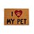 Natal Pet - Capacho I Love My Pet Colorido - Imagem 1