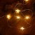 Pisca Pisca com 20 Leds Estrela Branco Quente Cordão Incolor 2,20m 2 Pilha AA - Imagem 2