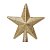 Estrela com Glitter Ouro 20cm - Imagem 1