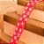 Fita de Natal Floco de Neve Vermelho e Branco 3,8cm - 1 Un - Imagem 3