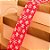 Fita de Natal Floco de Neve Vermelho e Branco 6,3cm - 1 Un - Imagem 2