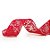 Fita de Natal Folhas Vermelho 6,3cm - 1 Un - Imagem 1