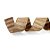 Fita Juta Listras Natural e Ouro 3,8 cm x 9,14 mts - Imagem 2